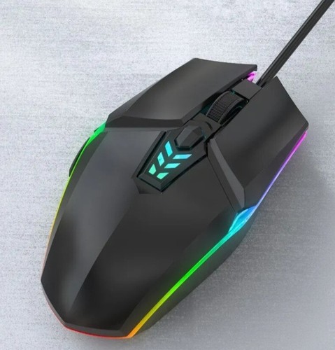 OPTICAL WIRED GAMING MOUSE 1600 DPI 6 Button RGB Mice For Laptop Computer Gamer - Picture 8 of 10