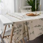 Cotton Linen Table Cloth Printing TableCover for Party Kitchen Dining Home Decor