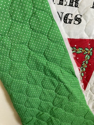 Christmas Critter Quilted Placemat and Napkin Ring Panel Set of 8 - Picture 6 of 8