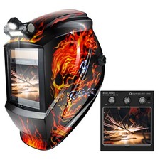 TRQWH Auto Darkening Welding Hood Light Solar True Color & Welding Helmet Len