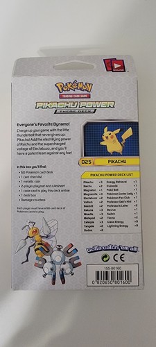Pokemon XY Evolutions Pikachu Power Theme Deck Nuovo con scatola in scatola raro - Foto 2 di 2
