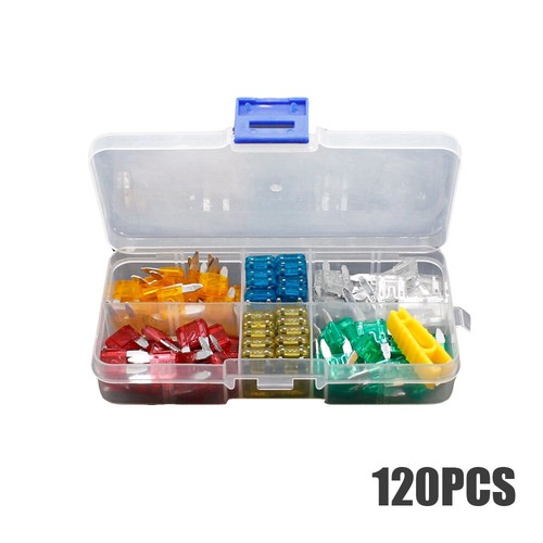 120x Mini Truck Auto Car Boat Blade Fuse Box Assortment 5A 10A 15A 20A 25A 30A - Picture 6 of 12