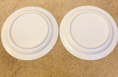 Pair 26cm Plates Francois Boucher Shepherd Style Vintage Cottage Wall Plates - Picture 10 of 12
