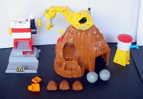 Fisher Price GeoTrax Railroad System Mountain Blast Construction + cars 29 piece - Picture 10 of 12