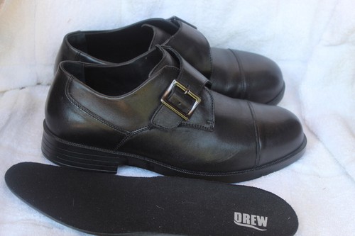 DREW 44797 SCARPE PELLE NERA CAPPUCCIO PUNTA TONDA GANCIO E PASSANTE CON FIBBIA CHIUSURA 1E - Foto 5 di 12