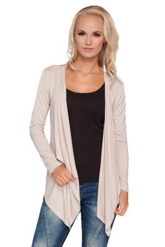 Cárdigan Blazer Cascada Damas Mangas Largas Encogimiento Bolero Plus Tallas 8 - 18 0526 - Imagen 7 de 12