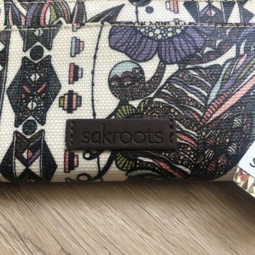 SakRoots Women's Wallet Card Holder Coin Purse Colourful Owl - 8"×4" - Picture 3 of 4