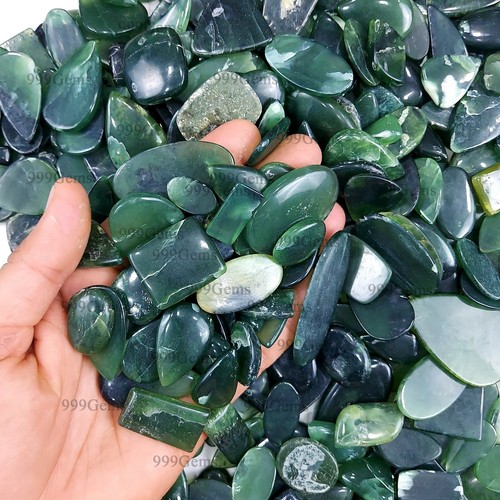 Lote de 30 piezas de piedras preciosas al por mayor de cabujón con forma de mezcla de jade nefrita natural AAA 20-40 mm - Imagen 3 de 12