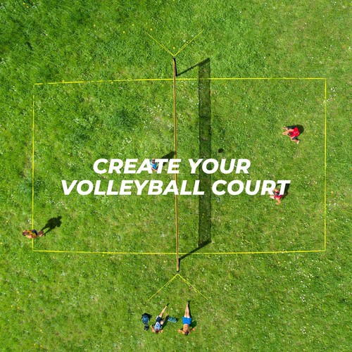 Portable Volleyball Set Net System & Volleyball & Pump for Backyard, Beach Lawn - Picture 6 of 6