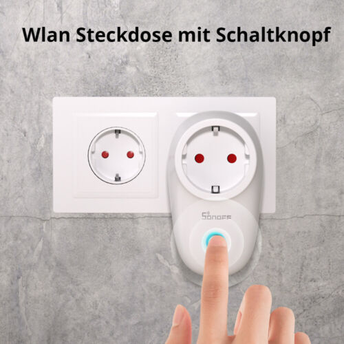 SONOFF S26 EU Smart Steckdose WIFI WLAN Stecker Alexa Google Fernbedienung Timer - Bild 11 von 16