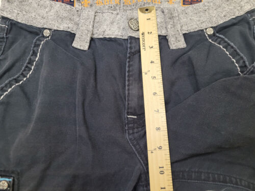 Pantaloncini cargo classici Rock Revival uomo etichetta taglia 31 neri - Foto 7 di 9