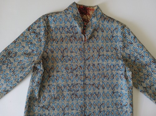 Women's Casual Reversible Quilted Light Weight Jacket Blue Orange Floral Small - Picture 2 of 10