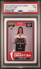 2024 PANINI INSTANT WNBA DRAFT NIGHT #DN1 CAITLIN CLARK PSA 7