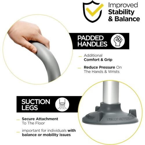 Toilet Safety Rail Adjustable Detachable Toilet Safety Frame with Handles New - Picture 5 of 7