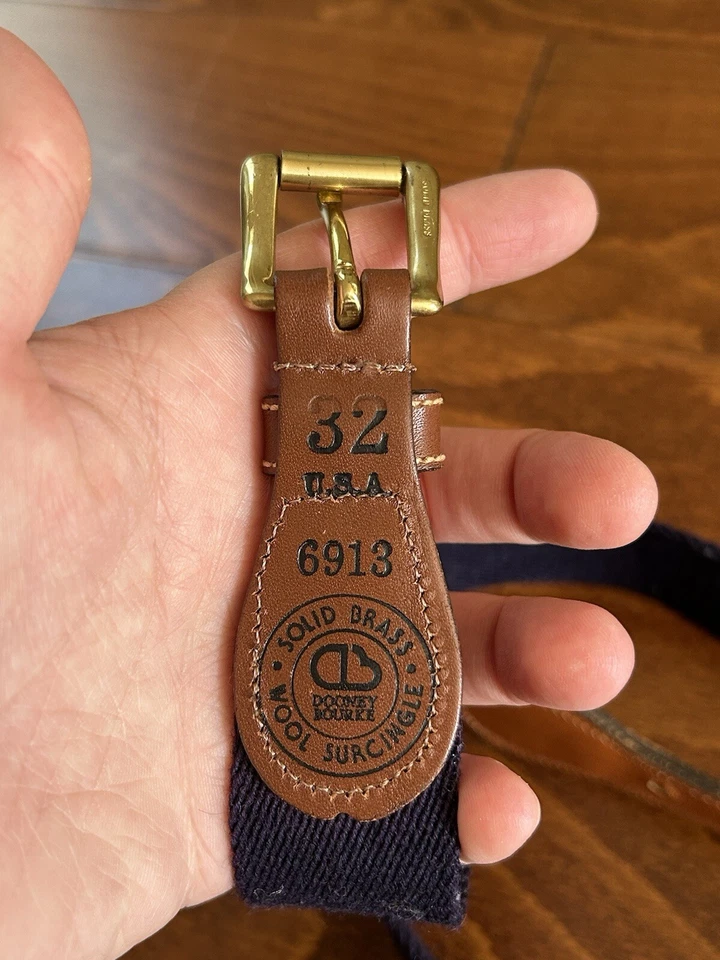 Dooney & Bourke Hombre Talla 32 Clásico Azul Marino y Rojo Lana Signature Foto 4 de 4