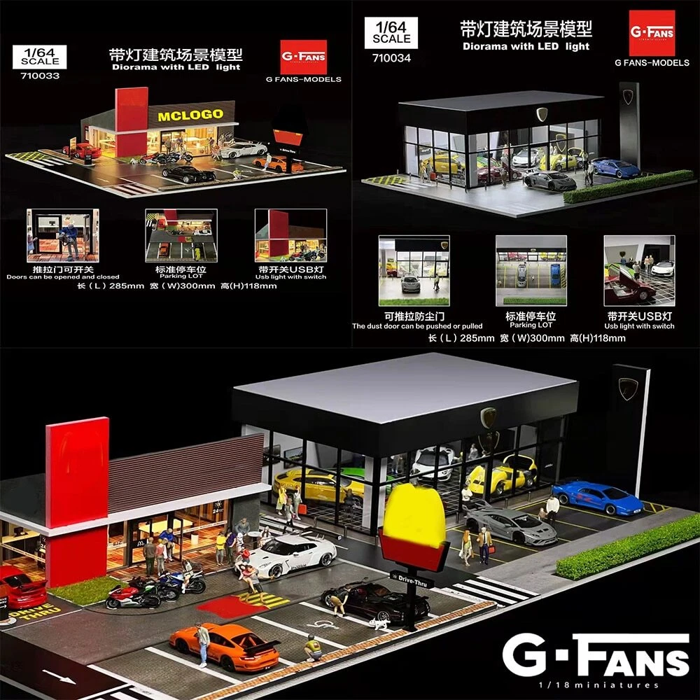 ◉1／64サイズジオラマ【日産ショールーム】G-FANS（LED照明付き） ◉1／64サイズジオラマ【日産ショールーム】G-FANS（LED照明付き）