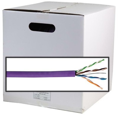 CAT5E CABLE, F/UTP, LOW SMOKE JACKET, PURPLE, 305M, ETHERNET CABLE FOR PRO POWER
