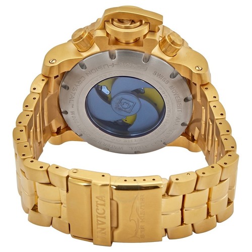 New Invicta Mens Sea Hunter Gen II Swiss Watch Gold Tone Black Dial Chrono 22132 - 第 3/9 張圖片