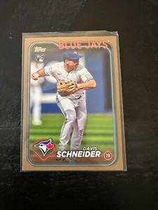 2024 Topps Series 1 - #189 Davis Schneider Gold /2024 RC