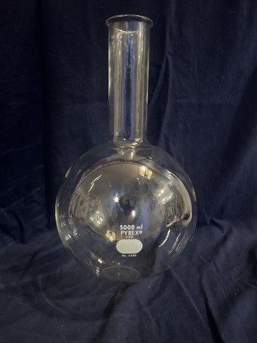 Corning 4280-5L PYREX® 5L Long Neck Boiling Flask, Round Bottom, Tooled Mouth - Picture 1 of 5