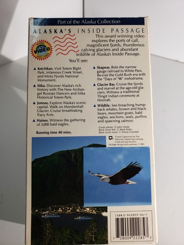 Alaska's Inside Passage VHS 1991 A Video Postkarte - Bild 2 von 3