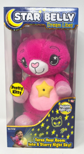 Star Belly Dream Lites PRETTY KITTY Pink Plush Stuffed Animal - FACTORY SEALED - Picture 1 of 6