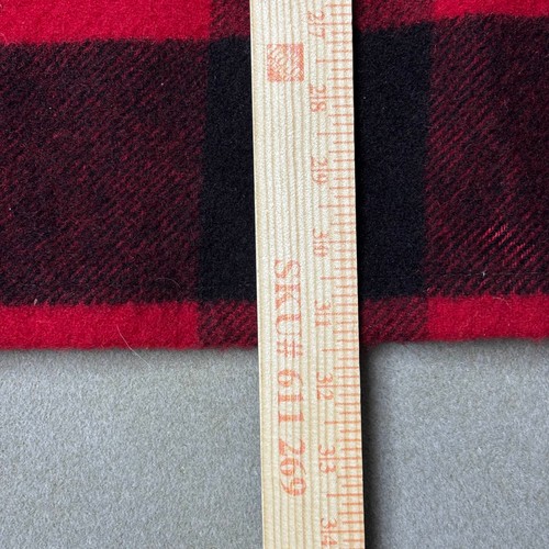 Woolrich Jacke Herren Große? Roter Wollmantel Mackinaw Buffalo kariert Jagd Reißverschluss - Bild 8 von 9