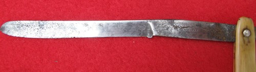 RASOIR COUPE-CHOUX DE VOYAGE Début XIX ème / Nécessaire de poche rasage - Photo 18/22