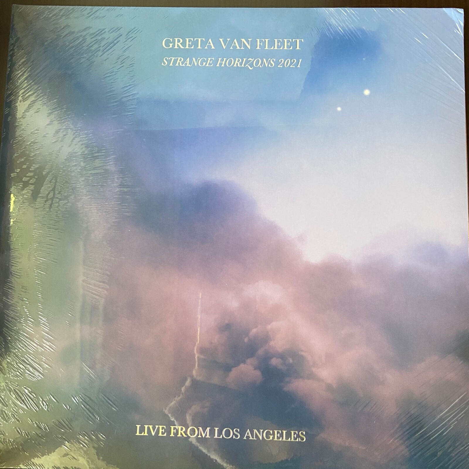 Sealed GRETA VAN FLEET ~ Strange Horizons 2021 Live Los Angles 2xLP Clear Vinyl