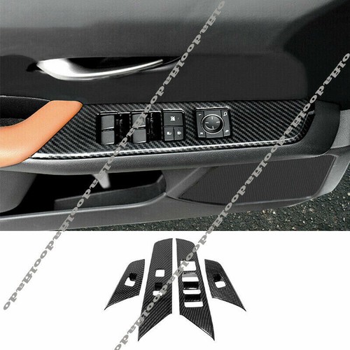 For Lexus UX 200 250h 2019-2021 Carbon Fiber Window Lift Panel Switch Cover Trim - Picture 1 of 9