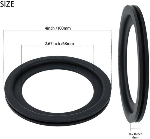 385311658 RV Toilets Flush Ball Seal Kit Black Replacement 2pcs for 300, 310 - Picture 2 of 6