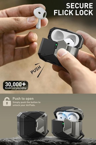 i-Blason Headphone Case for Apple AirPods 4th Generation Drop Protection Cover - Picture 4 of 7