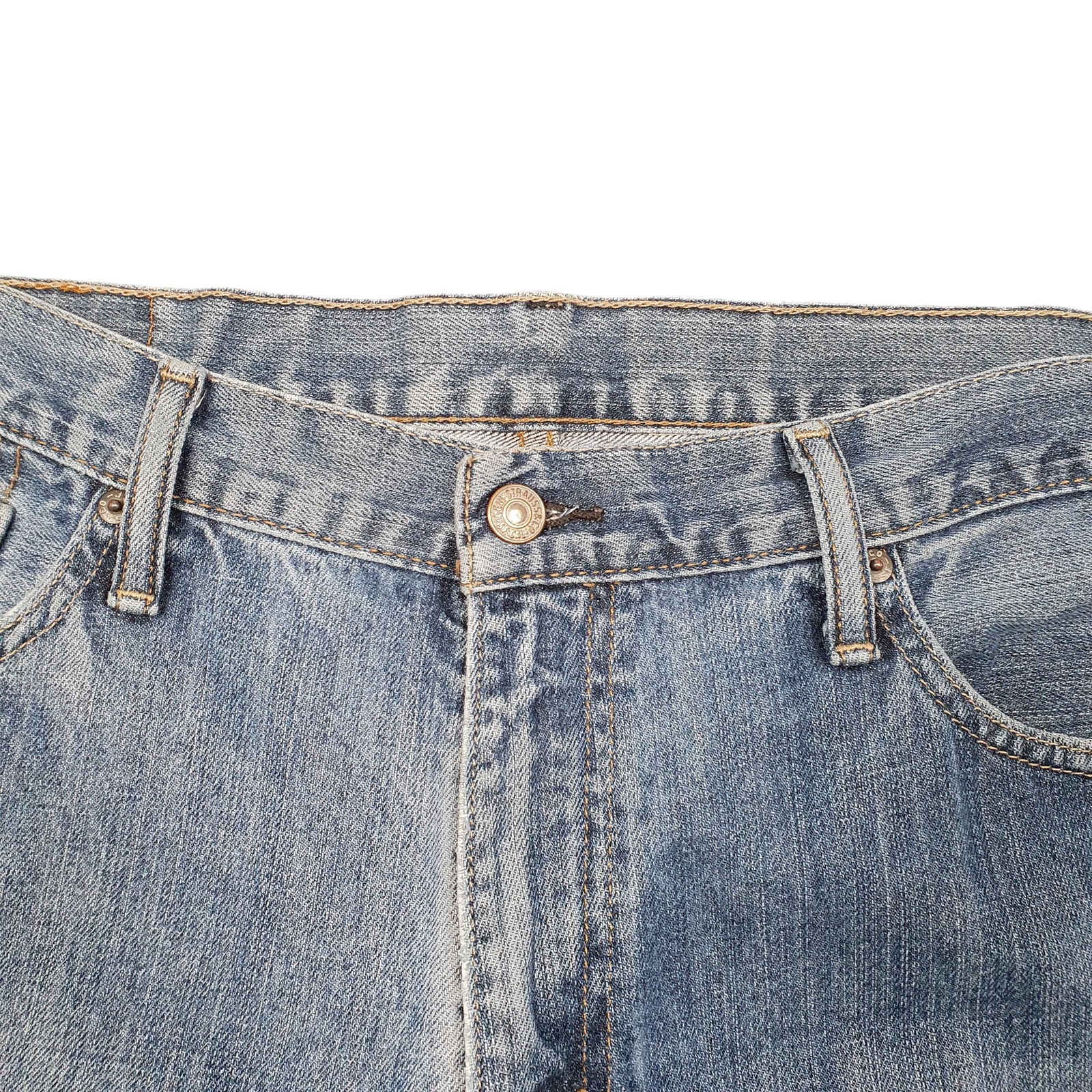 LEVIS 514 Jeans Straight Fit Blue Denim Trousers Mens W36 L29 image 2
