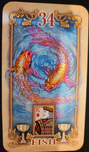SEALED NEW~ LUSTROUS LENORMAND ORACLE CARDS & BOOK SET MAGNETIC CLOSE BOX - Imagen 5 de 11