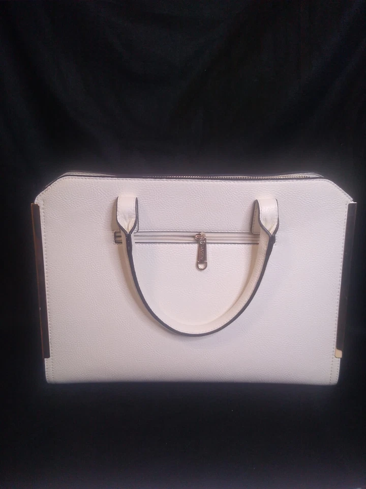 Dasein Women Faux Leather Briefcase Fashion Work Handbag Purse Tote Pre-Owned - Image 3 of 4