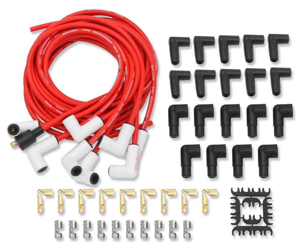 Mallory Pro Sidewinder Plug Wire Set w/Ceramic Boots 937C Mallory Pro Sidewinder Plug Wire Set w/Ceramic Boots 937C