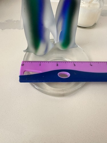 Vintage Partylite Penguins Frosted Glass Candle Holder - Bild 7 von 8