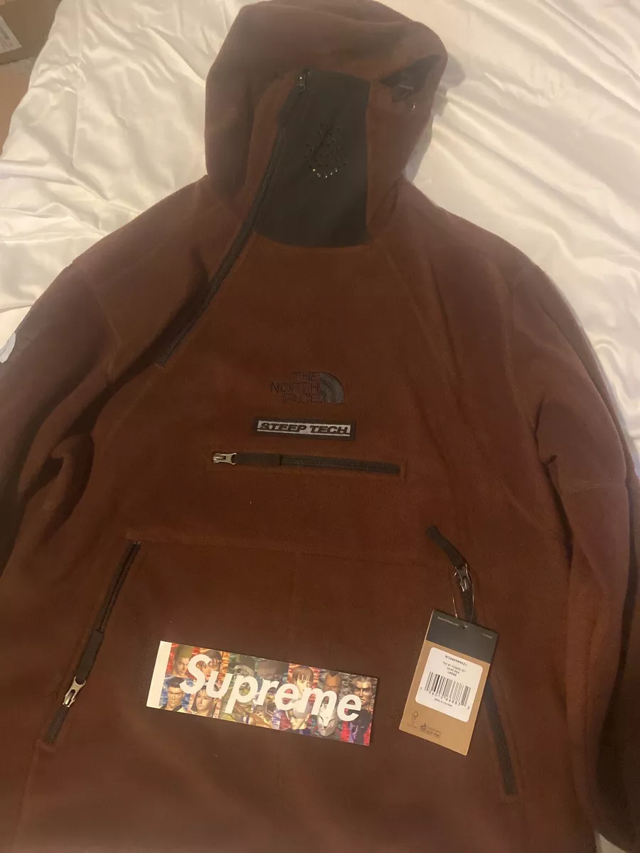 Supreme / The North Face TNF Steep Tech Fleece Pullover Brown Size LARGE