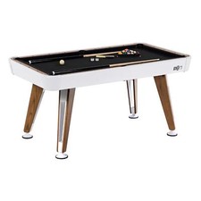 Modern Compact Hall Of Games White Billiard Table Pool Table With Accessories