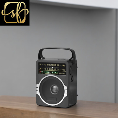 Portable AM FM Radio, Bluetooth 5.0 Radio 5 Watts Loud Speaker,Fm Radio ...