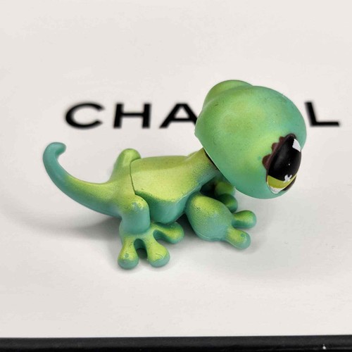 Littlest Pet Shop LPS #492 Green Gecko Lizard Authentic Hasbro 2007 - Picture 3 of 4