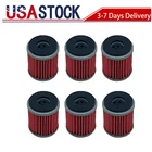 6xOil Filter Filters fits 03-25 Yamaha WR250F WR250X WR450F XT250 YZ250F YZ450F