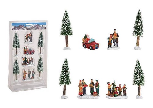 Casa Delle Luci G.Wurm Accessori Miniature Natalizie Set Da 8 A 10 Pezzi - Picture 3 of 5