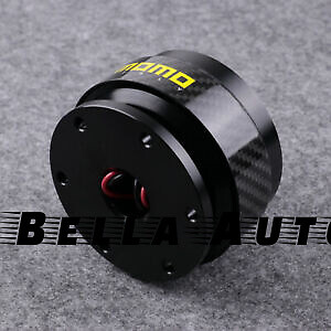 MOMO Black Carbon Fibre Steering Wheel Quick Release Hub Adapter Snap Boss Kit - Bild 4 von 12