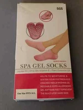 SGS Moisturizing Spa Gel Socks With Jojoba, Olive, Plant Essential oil Vitamin E