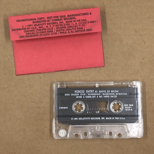 FORCED ENTRY Cassette Tape 90s Metal Thrash AS ABOVE SO BELOW ADVANCE PROMO - Picture 2 of 6