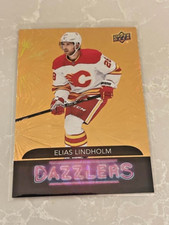 2020-21 UD Extended Series Dazzlers ORANGE Elias Lindholm #DZ-105