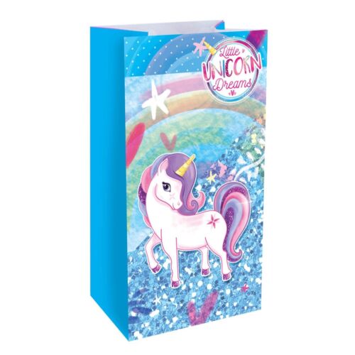Paper Unicorn Bag Candy Box Treat Gift Loot Bags Kids Birthday Party Favour Girl - Picture 4 of 6