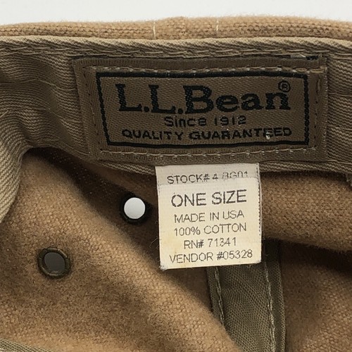 Cappello ricamato marchio baseball LL Bean Bros pelle strapback cotone berretto USA - Foto 15 di 16