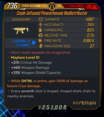 Borderlands 3 🔥Buy 1, Get 1 Free🔥 Any Level 72 SMGs - Any Anointment DLC4 - Picture 60 of 225